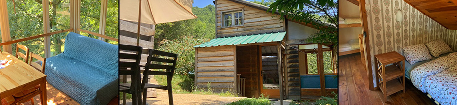 binnen in het huisje